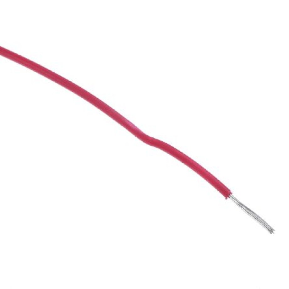 Alpha Wire Hook-up Wire PVC Series Red 0.35 mm² Harsh Environment Wire, 22 AWG, 7/0.25 mm, 30m, PVC Insulation, 3051