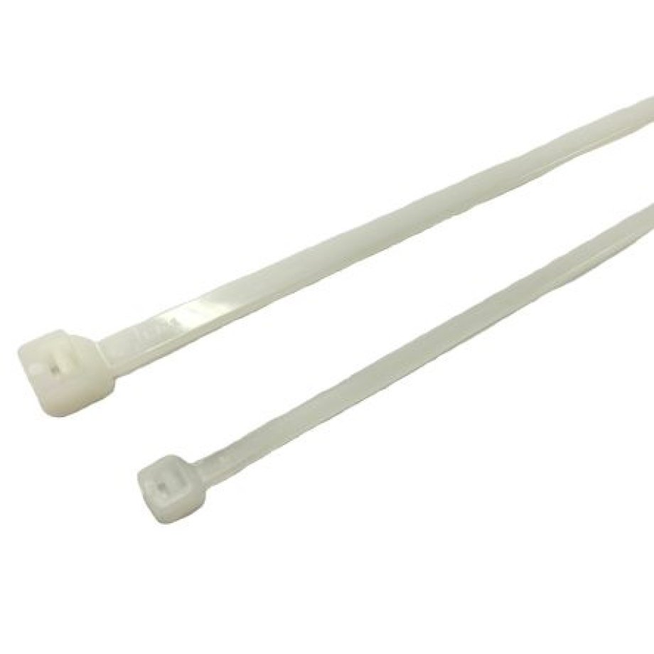 RS PRO Cable Tie, 610mm x 7.6mm, Natural Nylon, Pk-50